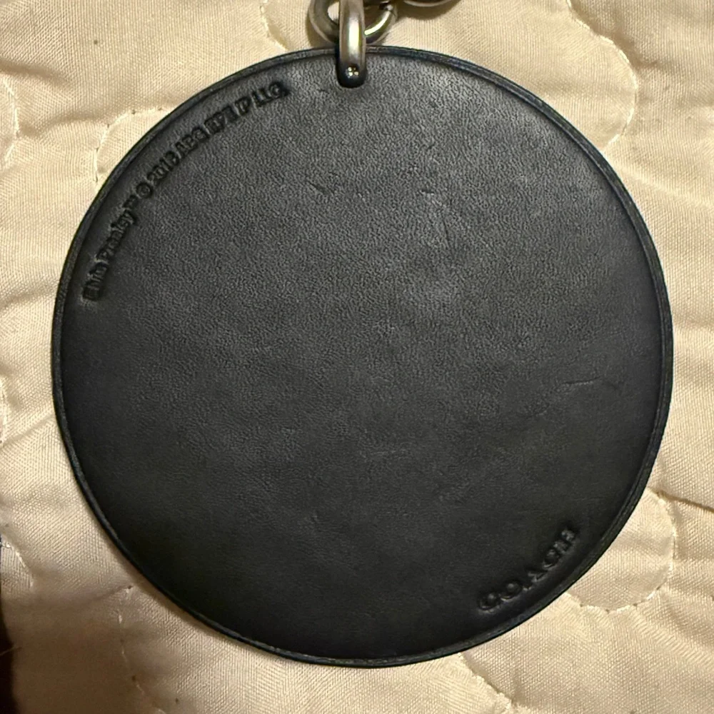 Coach X Elvis Presley Leather Keychain Charm - Picture 3 of 3